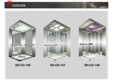Het Roestvrije staalkader van de liftdecoratie met Wit Acrylverlichtingscomité