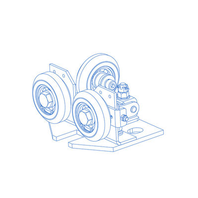 PU/Rubber Material Semi-Elastic Roller Guide For Quality Elevator Parts