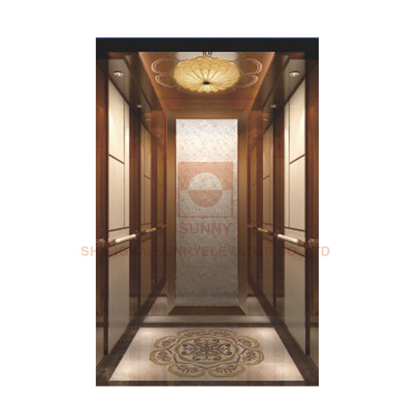 Van het de Autoontwerp van het vloer de Marmeren Mozaïek Decoratie van de de Liftcabine voor Hotellift/Passagierslift