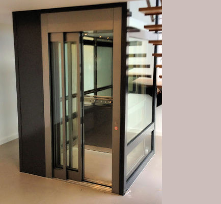 Geluidsarme roestvrijstalen 304 huislift met een belasting van 250-400 kg voor villa's en residentieel gebruik