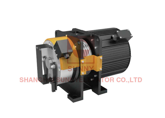 220V/380V Spanning Gearless Traction Machine voor lift met IP41 beschermingsgraad en 2 1 Roping