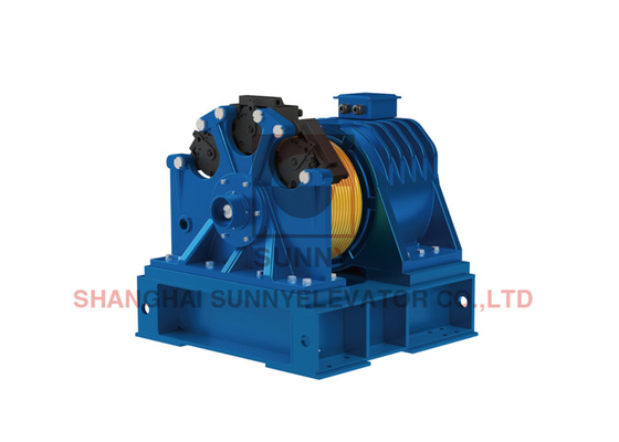 IP41-kwalificatie voor tandwielloze trekmachine voor liften met Phi 540 mm schuifdiameter