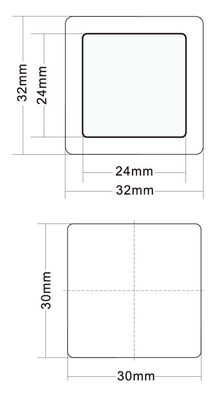 Huisliftdrukknop met ABS-basismetaal Cirkelframe DC 12-36V spanning en 32 mm formaat