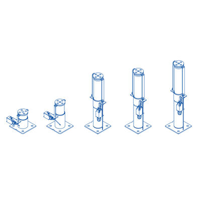 210 mm Buffer Stroke Lift Buffer Lift Spare Parts met GB/CE/EAC-certificering