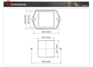 Rhombus Lift Up Button 50ma Current / Braille Lift Button